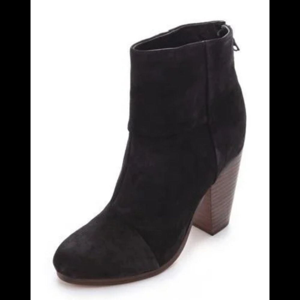 rag & bone Black Suede‎ Ankle Booties
